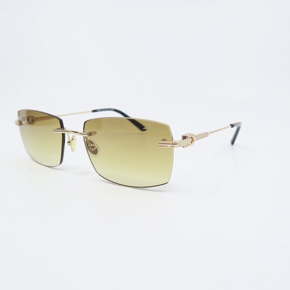 Paul Vosheront PV 635S C1 23KGP Gold/Brown Gradient, Rimless, New Sunglasses. - Picture 4 of 11